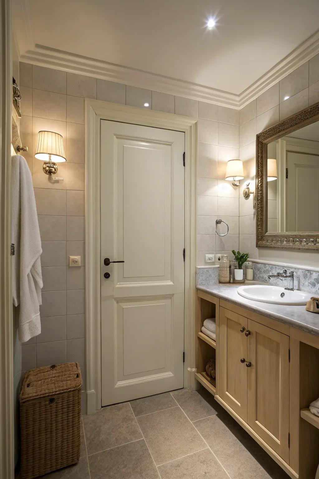 Privacy is essential for an intimate bath experience.