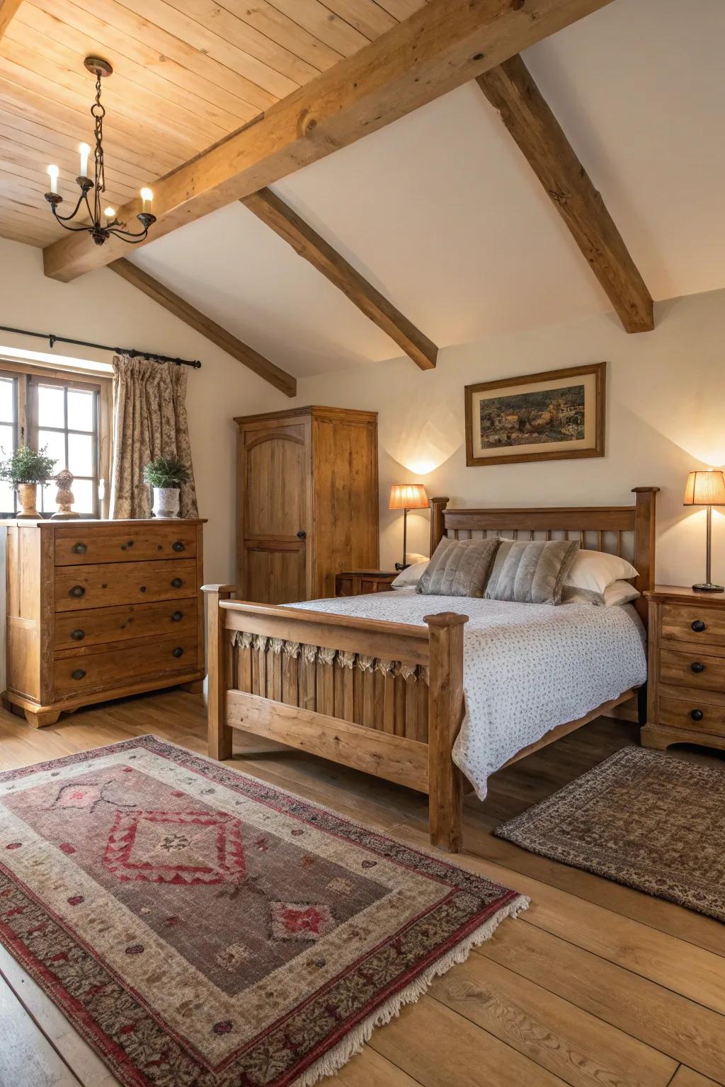 Vintage design brings warmth and timeless appeal.