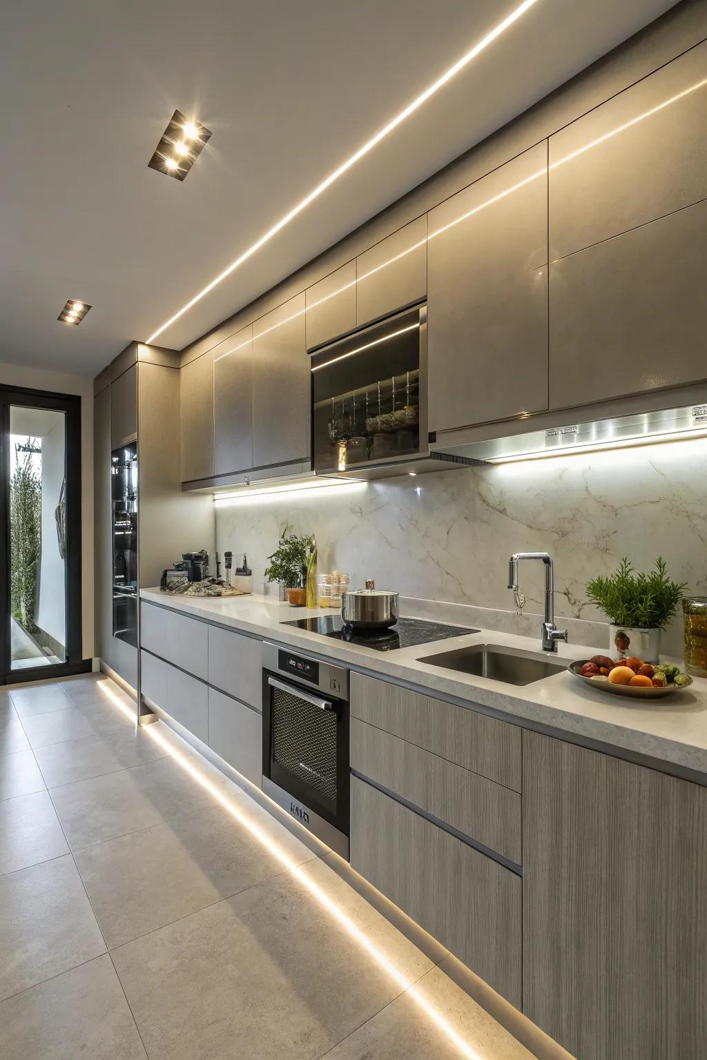 Enhance your kitchen with practical optical strands.