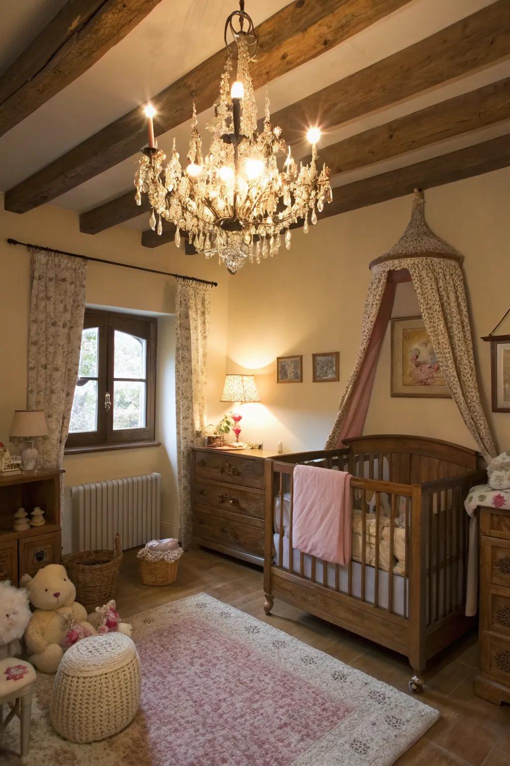 Gentle lighting cultivates a warm and inviting setting.