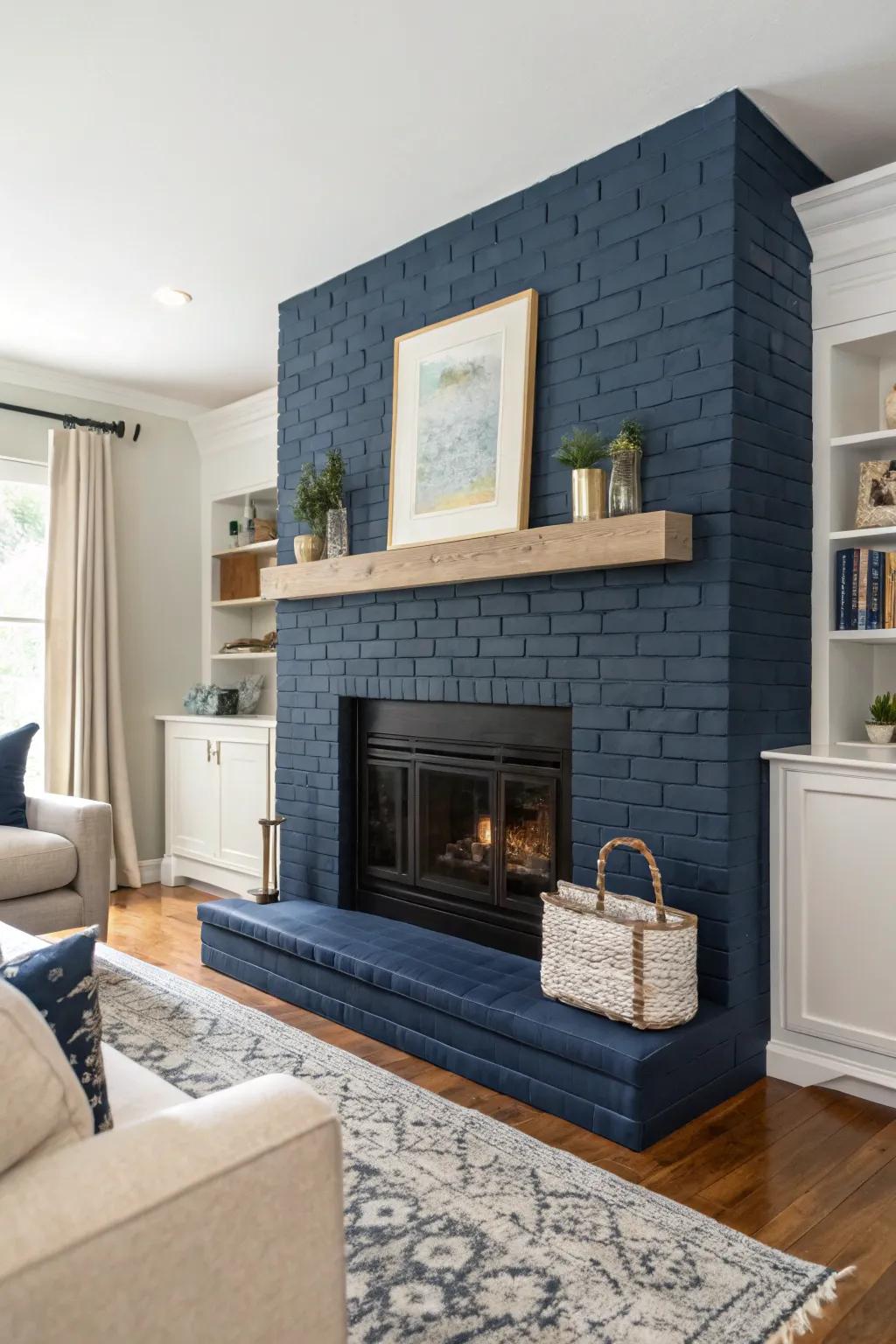 Painted bricks deliver either a bold statement or a delicate elegance.