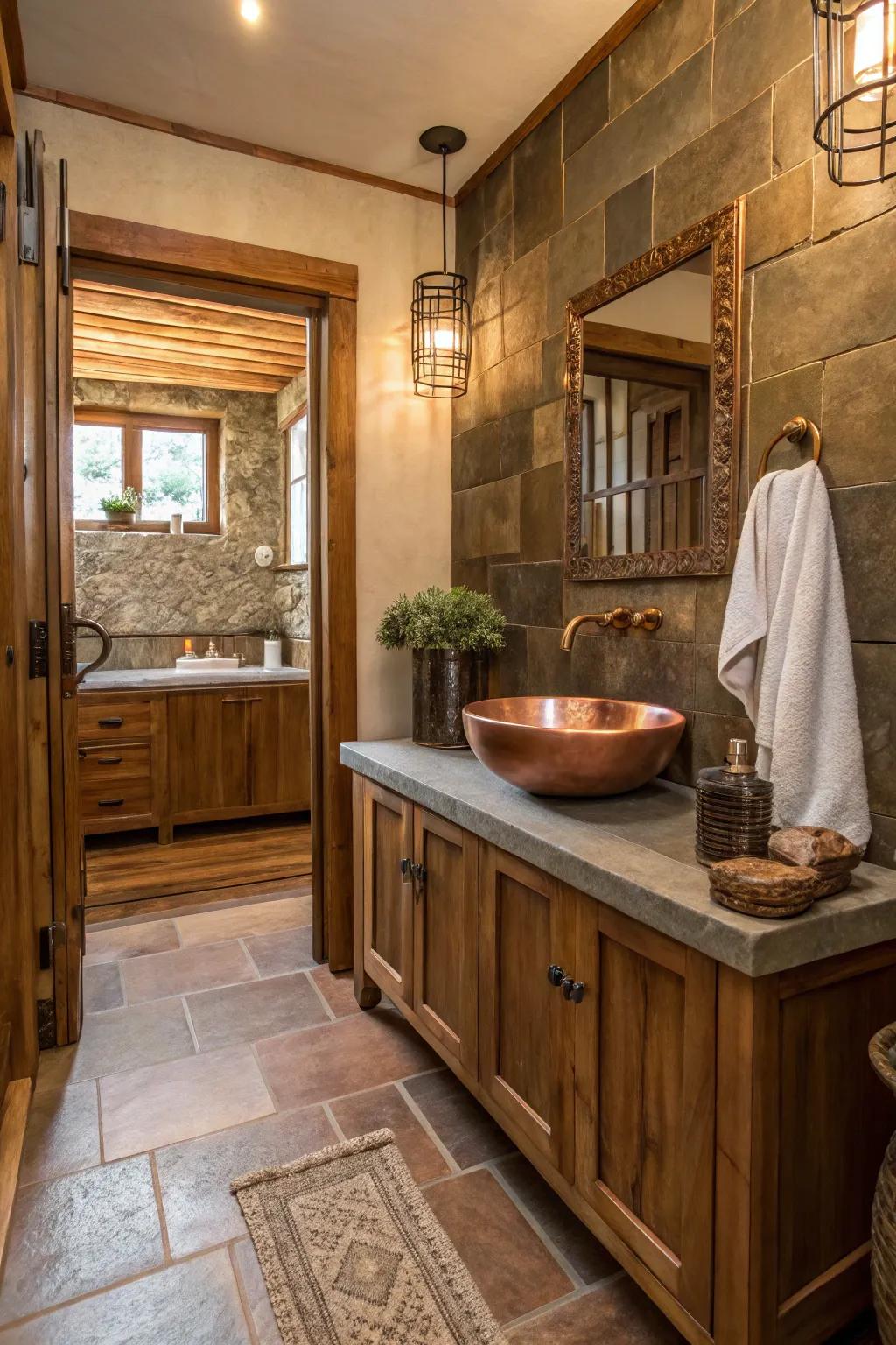An earthy color scheme is a great way to create a cozy atmosphere.