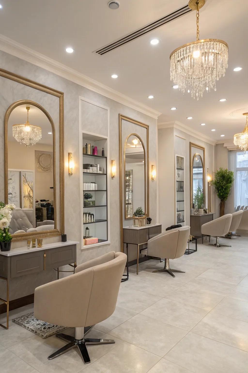 Neutral hues crafting a contemporary and pristine appearance.
