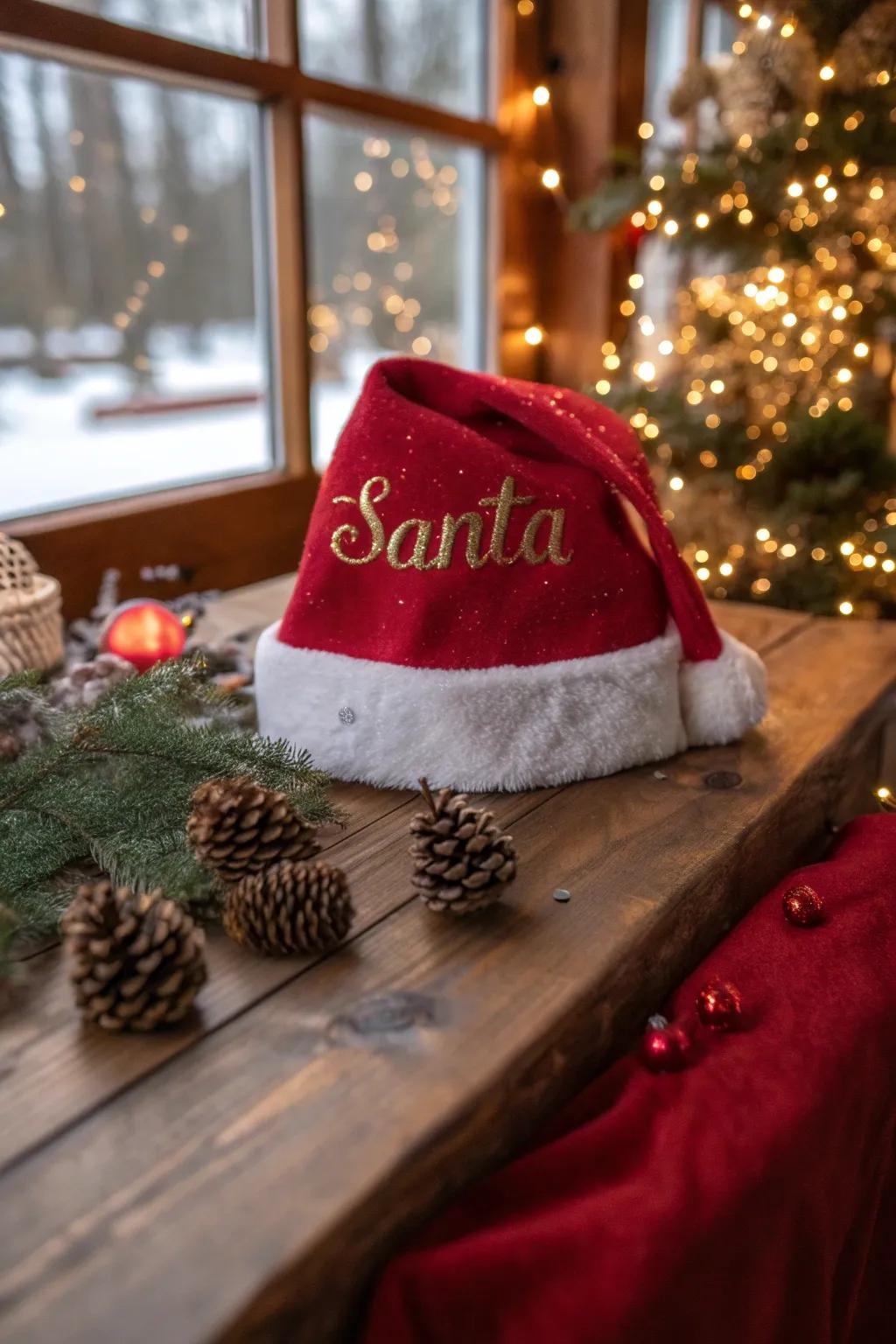 Personalize your hat with designations or festive communications.