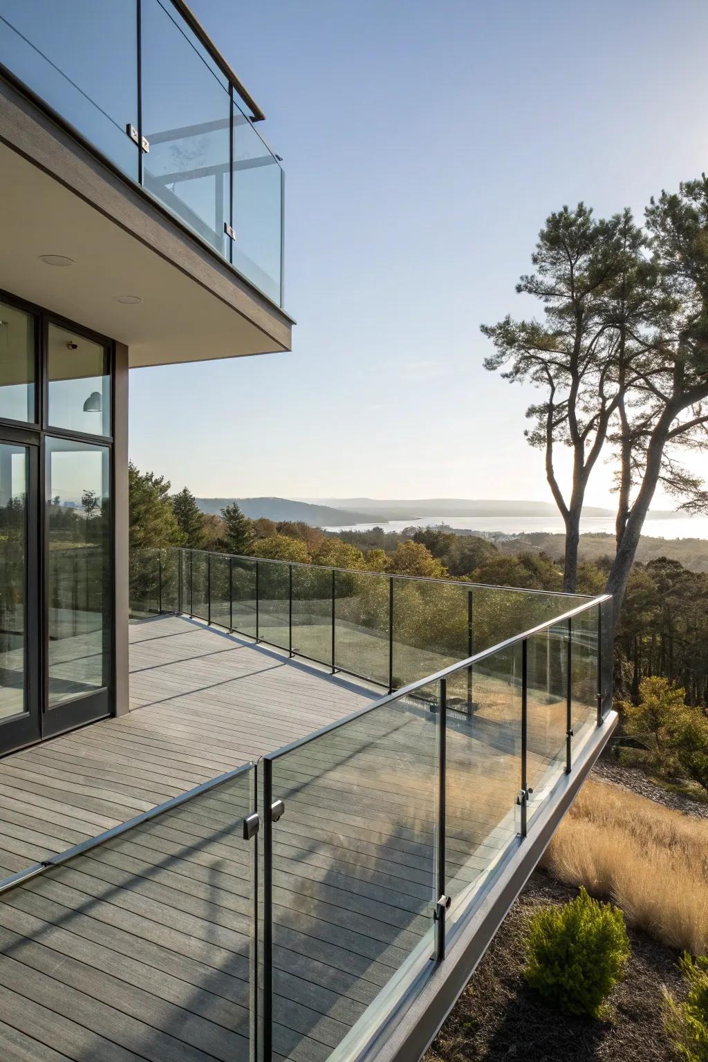 Glass boundaries that provide safety while maintaining stunning views.