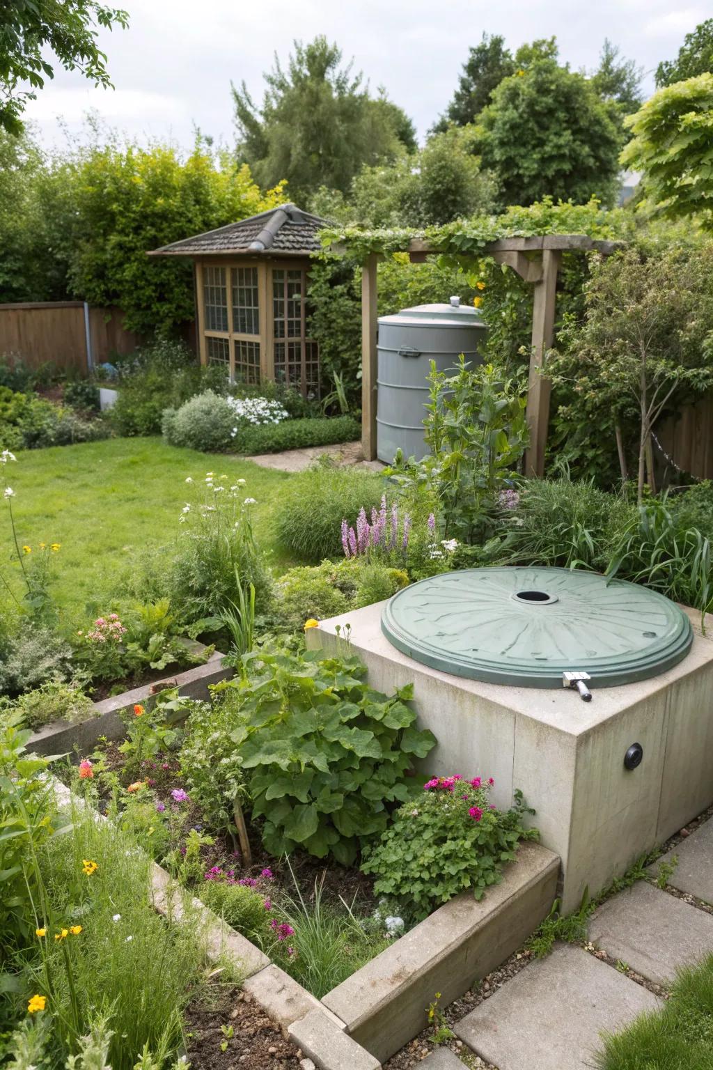 Planting beds present a versatile method to conceal covers.