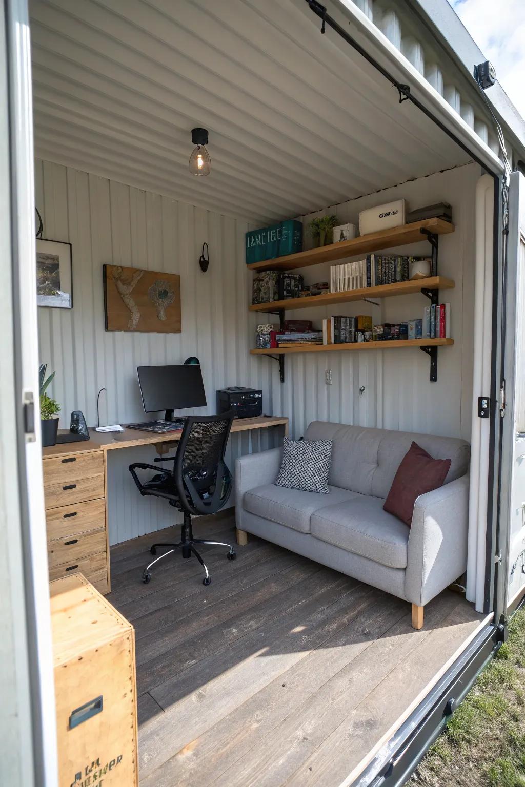 A multipurpose space designed for work and enjoyment.