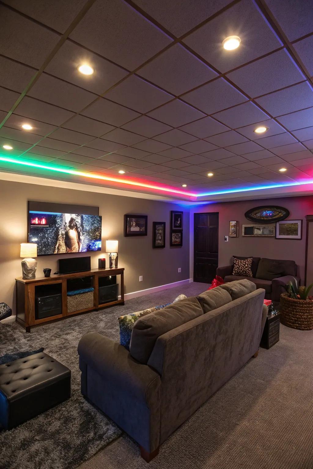 Inventive illumination alters the tone and atmosphere.