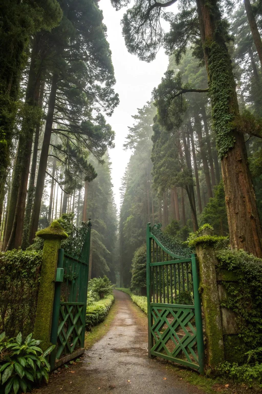 An enchanted garden entrance that entices exploration.