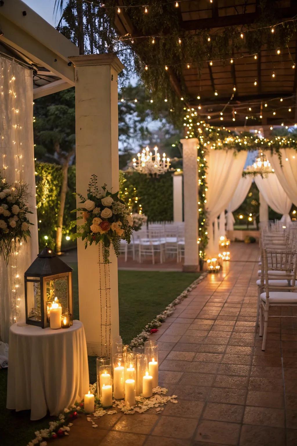 Warm ambiance using soft light.