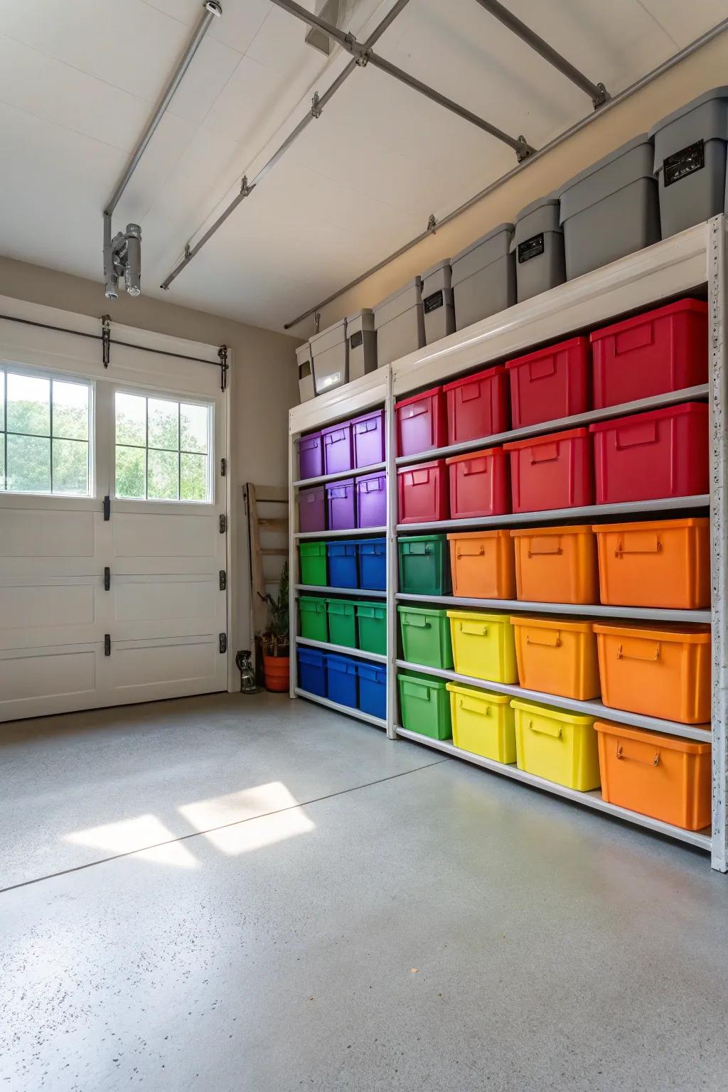 Combine function and style with artistic storage solutions.
