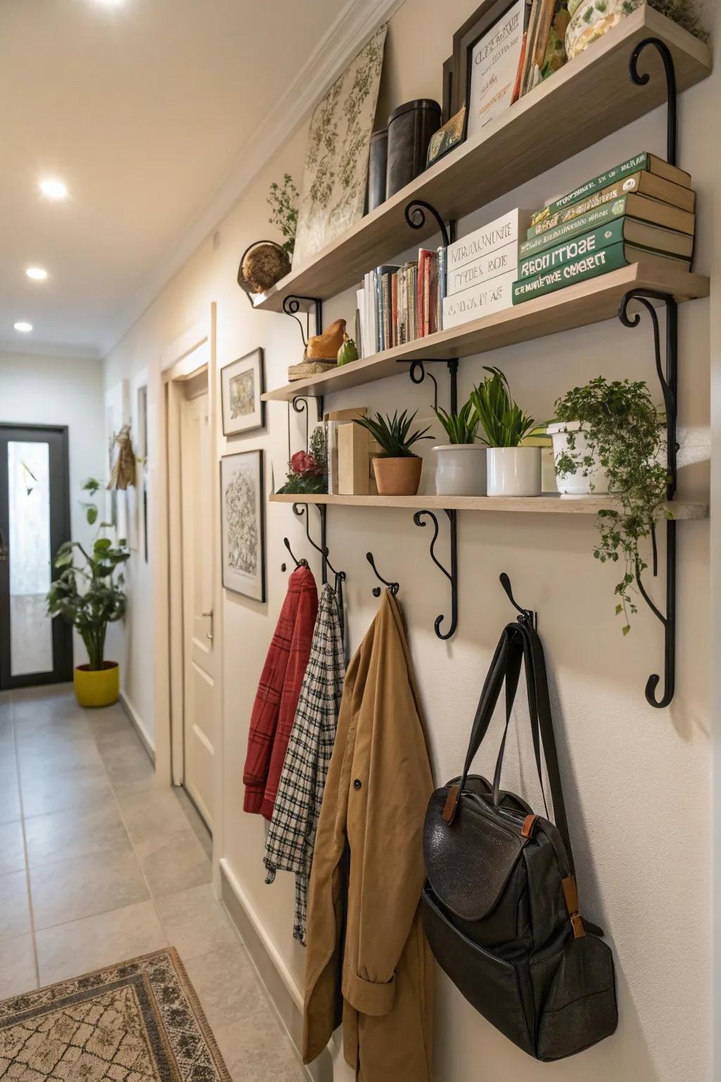 Wall-mounted solutions ensure your hallway remains both organized and stylish.