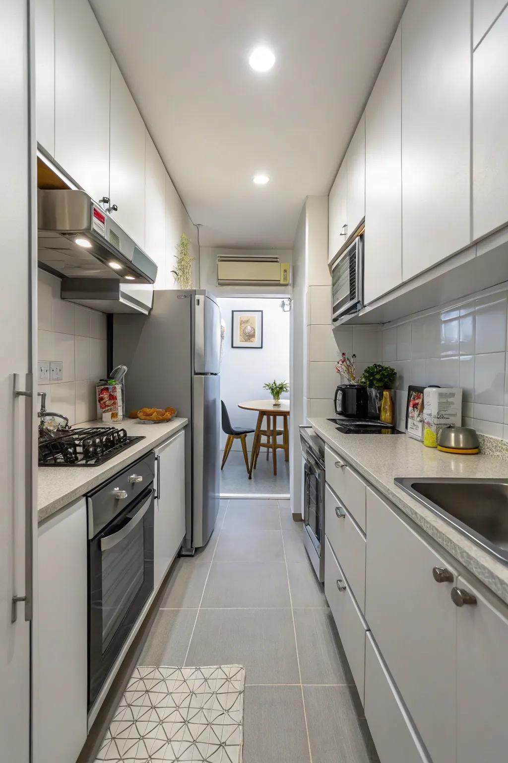 Small-scale appliances deliver efficiency without compromising area.