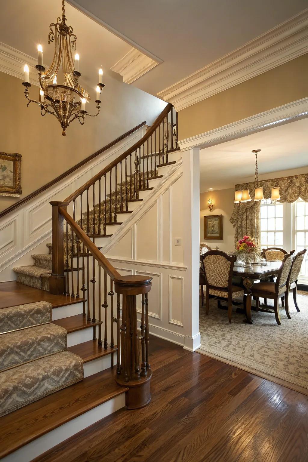 Elegant rail detailing brings balance and sophistication to your staircase.