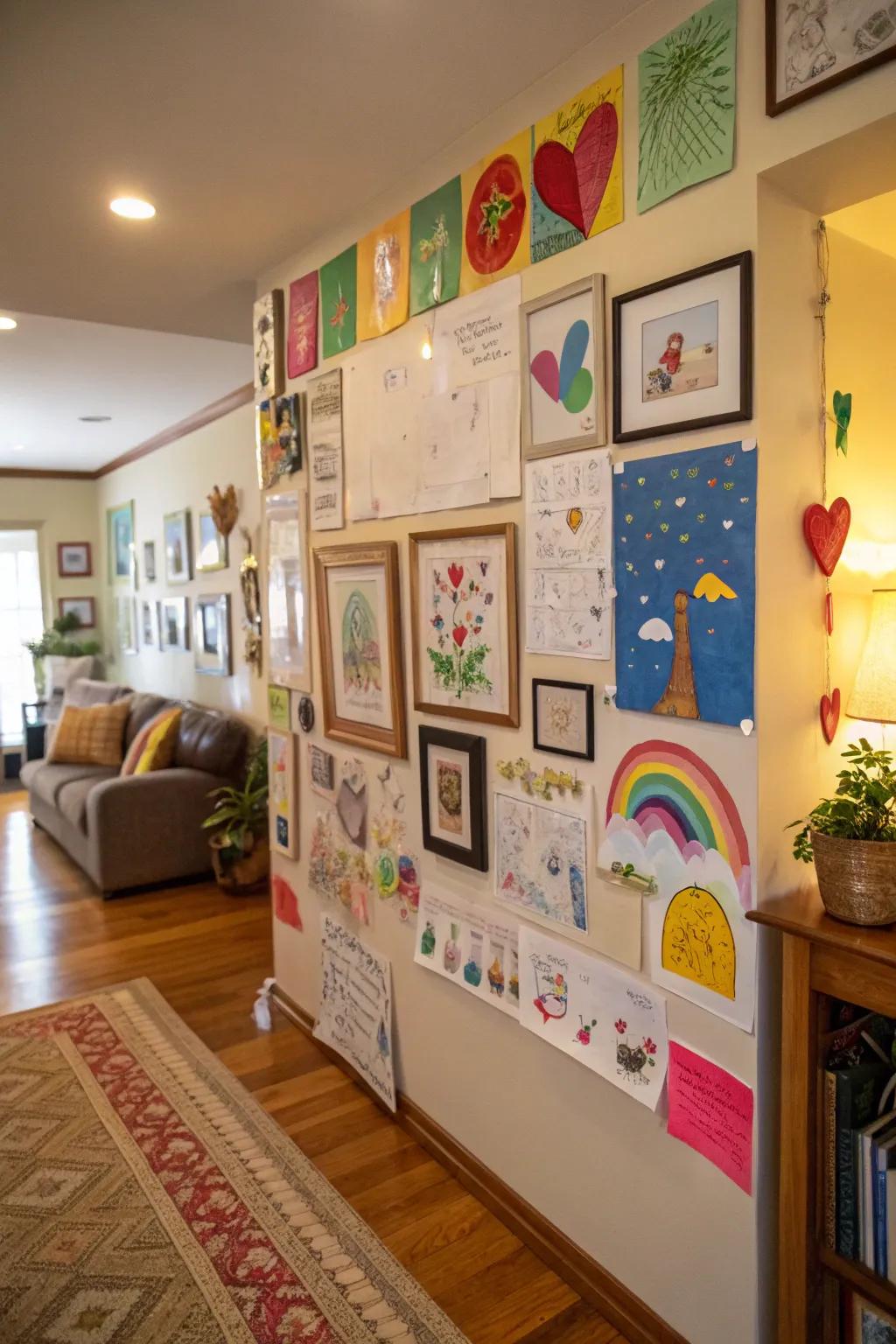 Turn your home into a vibrant collection of your kids' artwork.