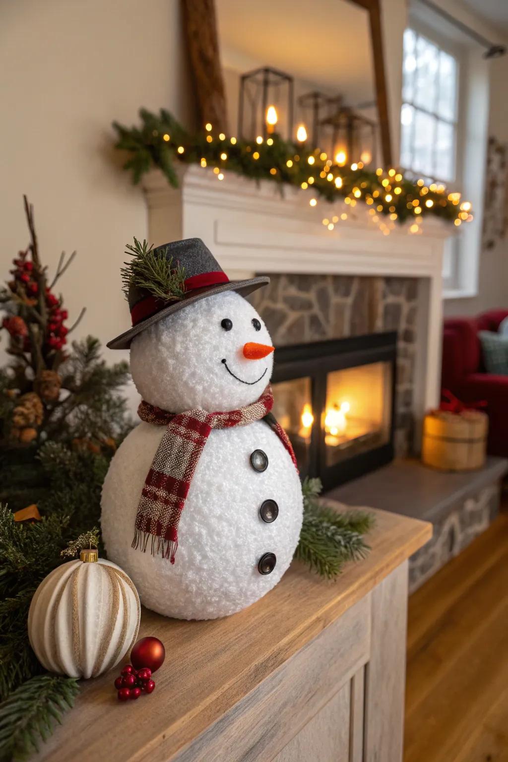 Snow person ornaments impart a spirited charm to your decor.