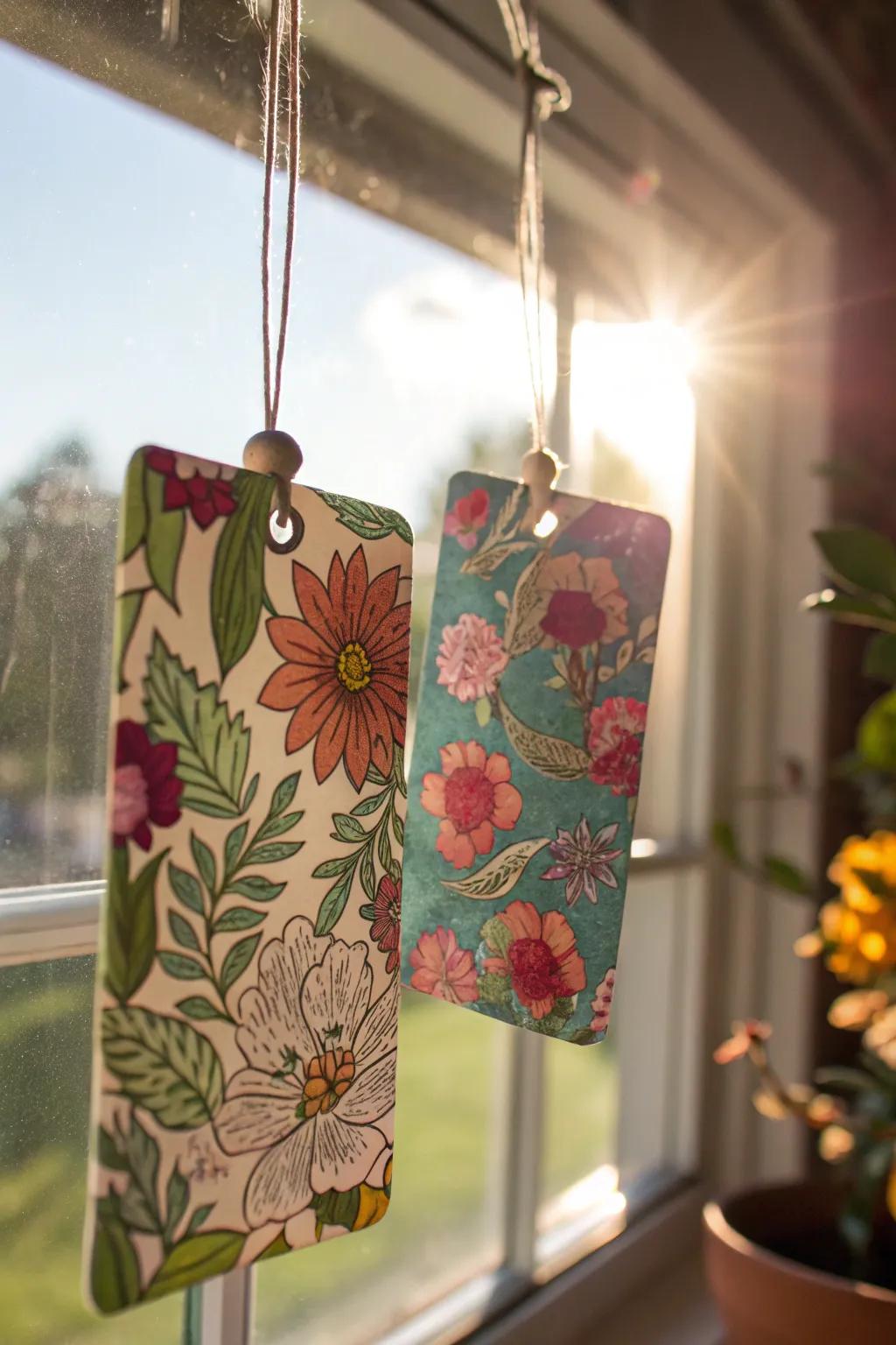 Connect with nature using floral air fresheners.