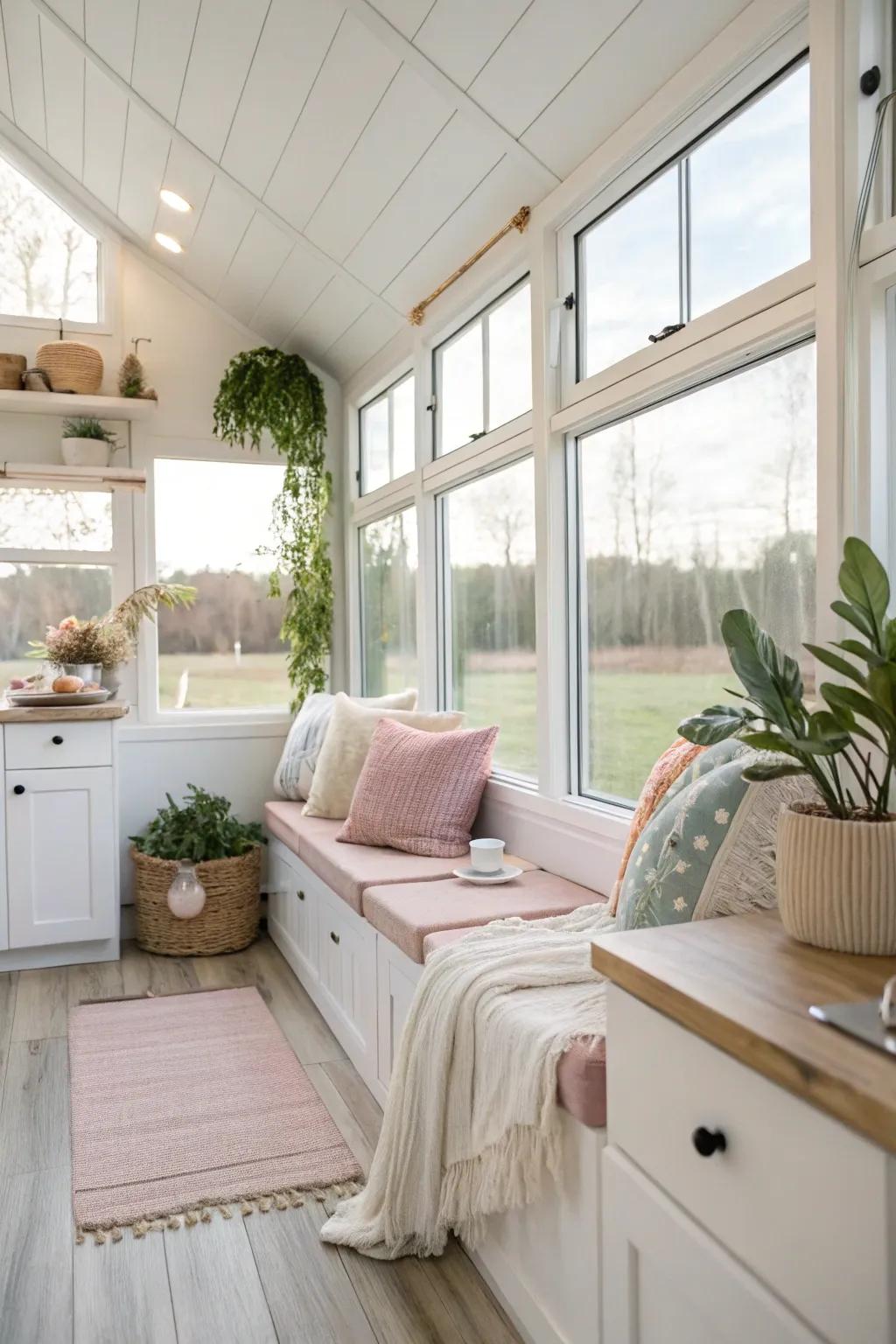 Natural light turns small spaces into open retreats.