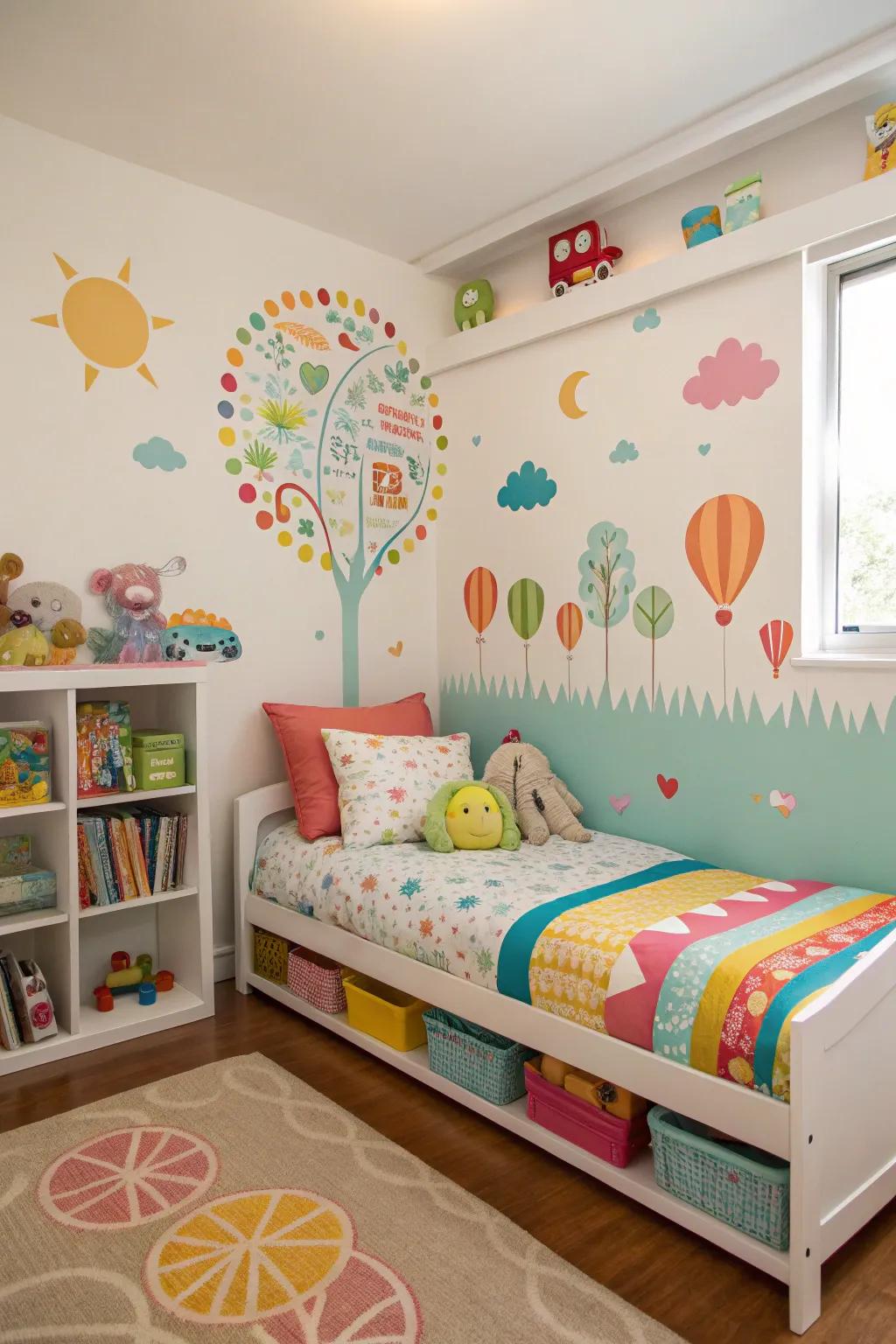 Artful walls that tell a story.