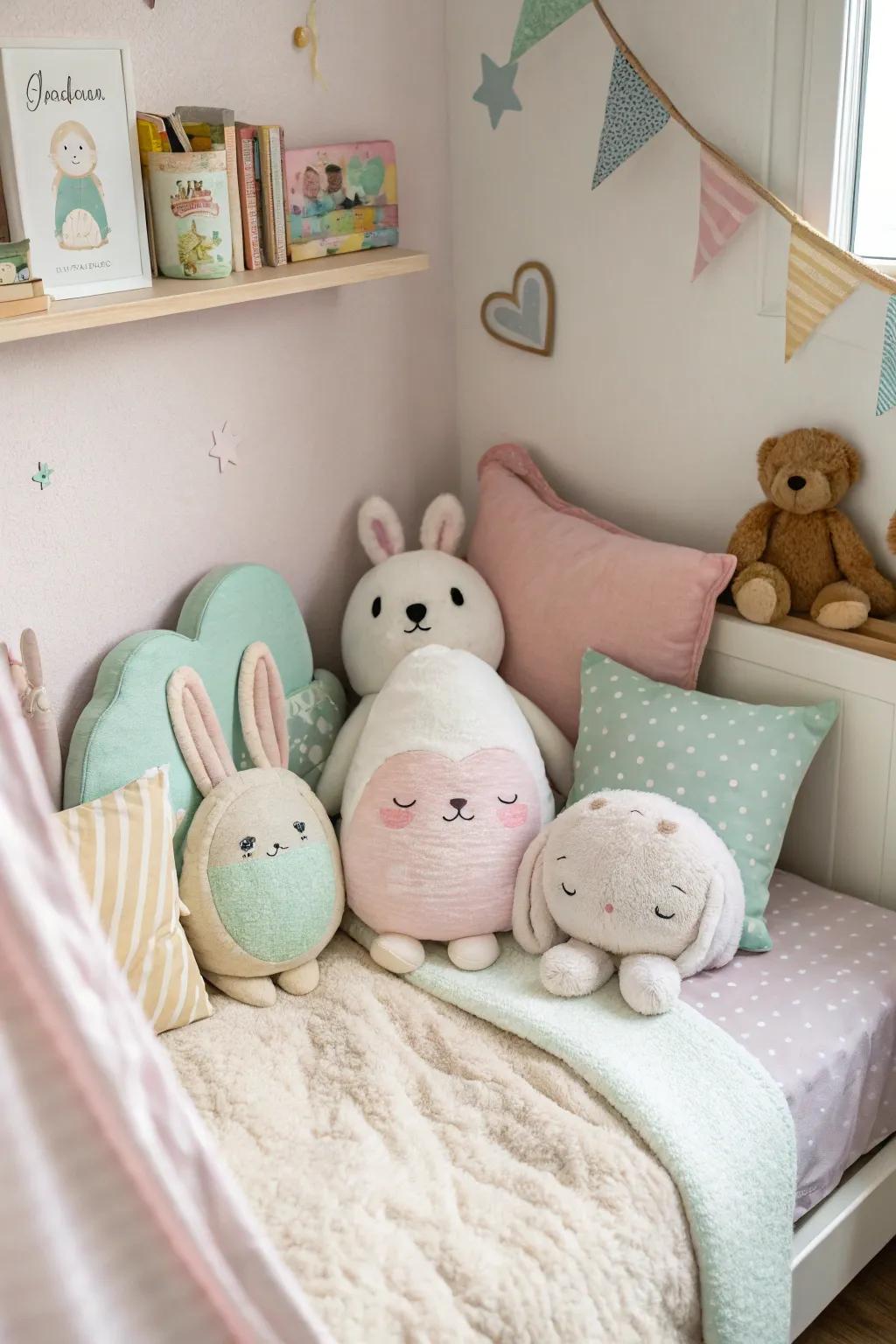 Sustainable and cuddly companions for young children.