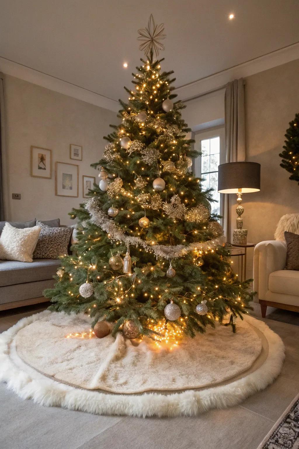 Sumptuous faux fur elevates the elegance and warmth of your holiday decorations.
