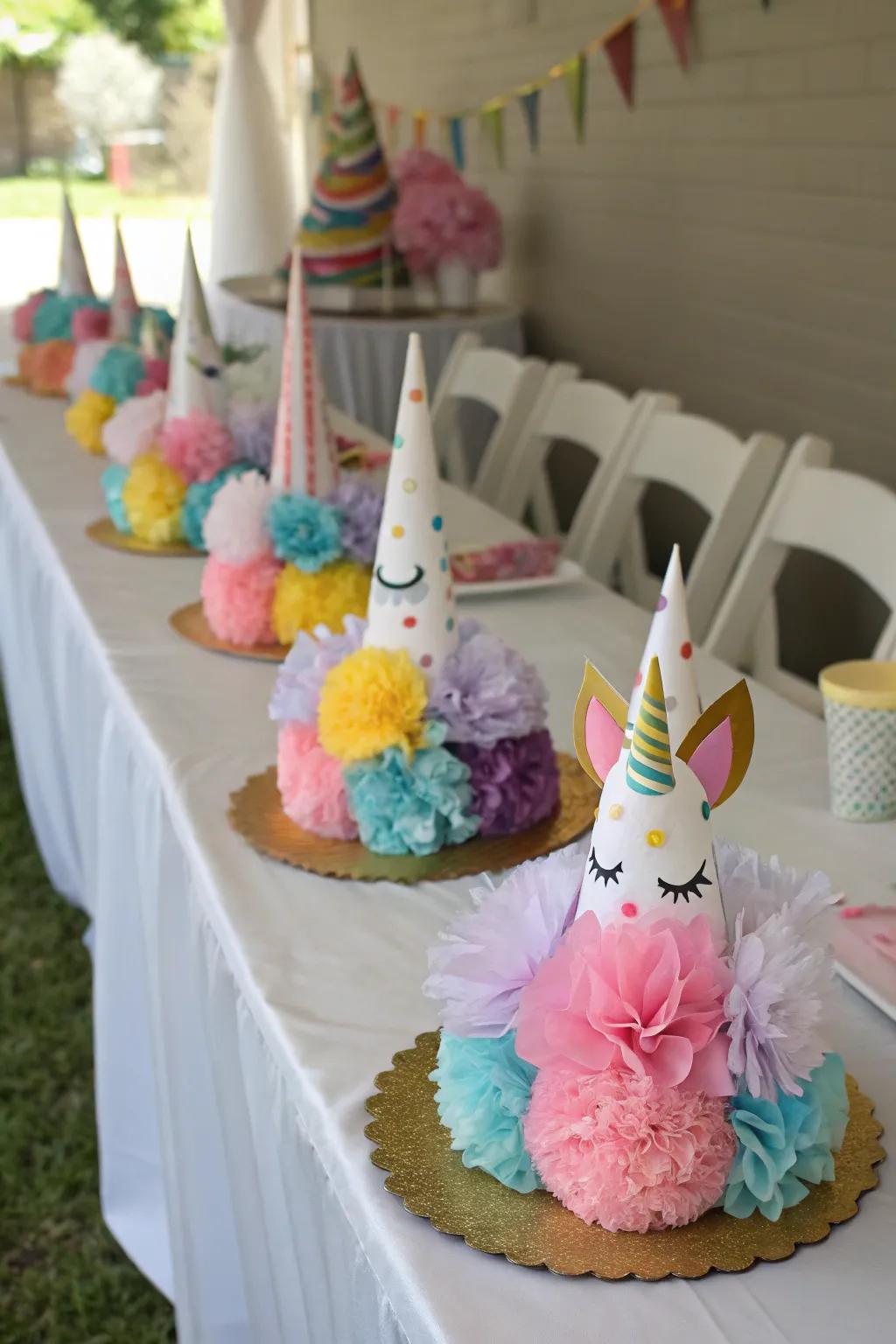 Charming prism table decor crafted from affordable materials.