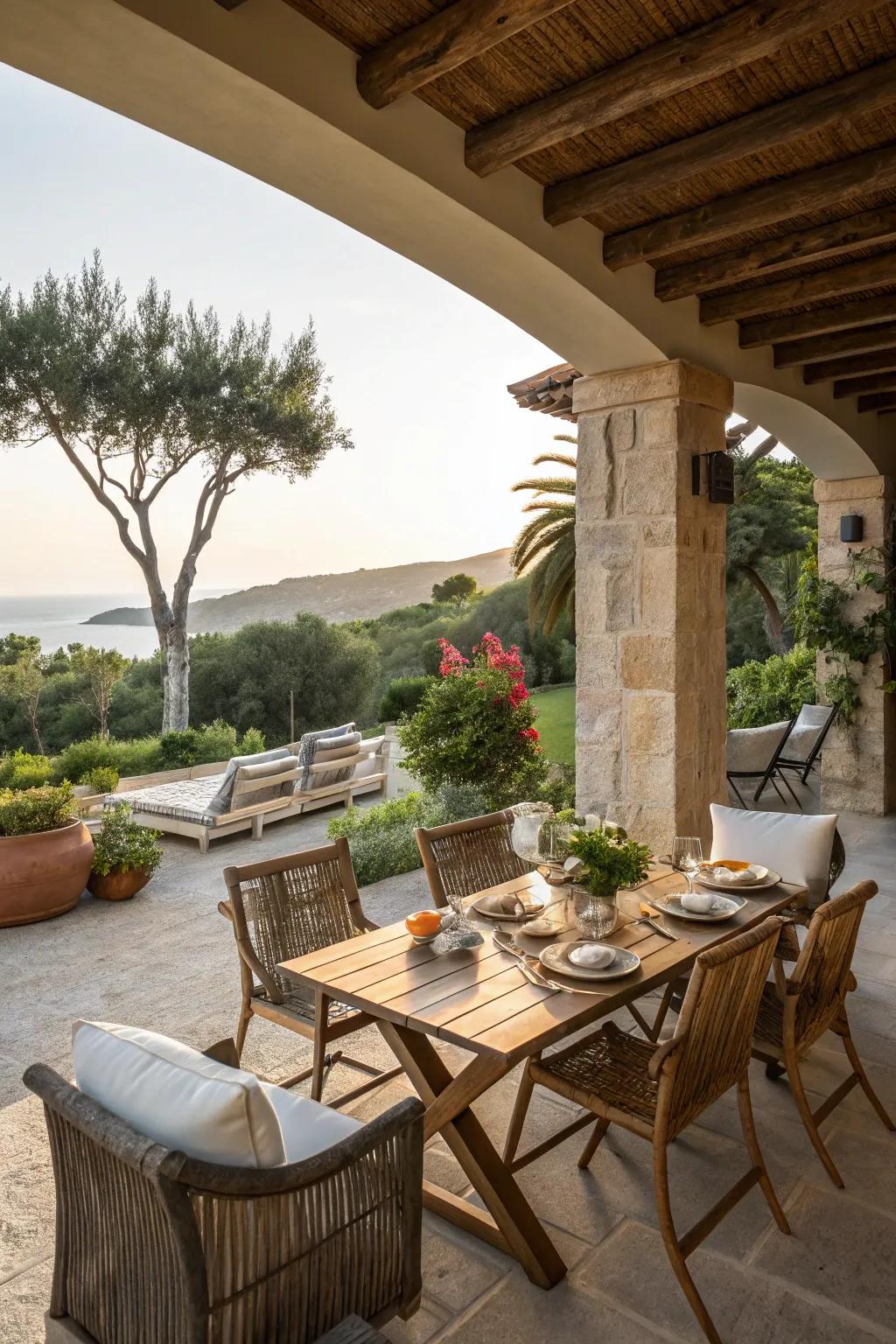 Outdoor spaces enhance relaxation and recreation.