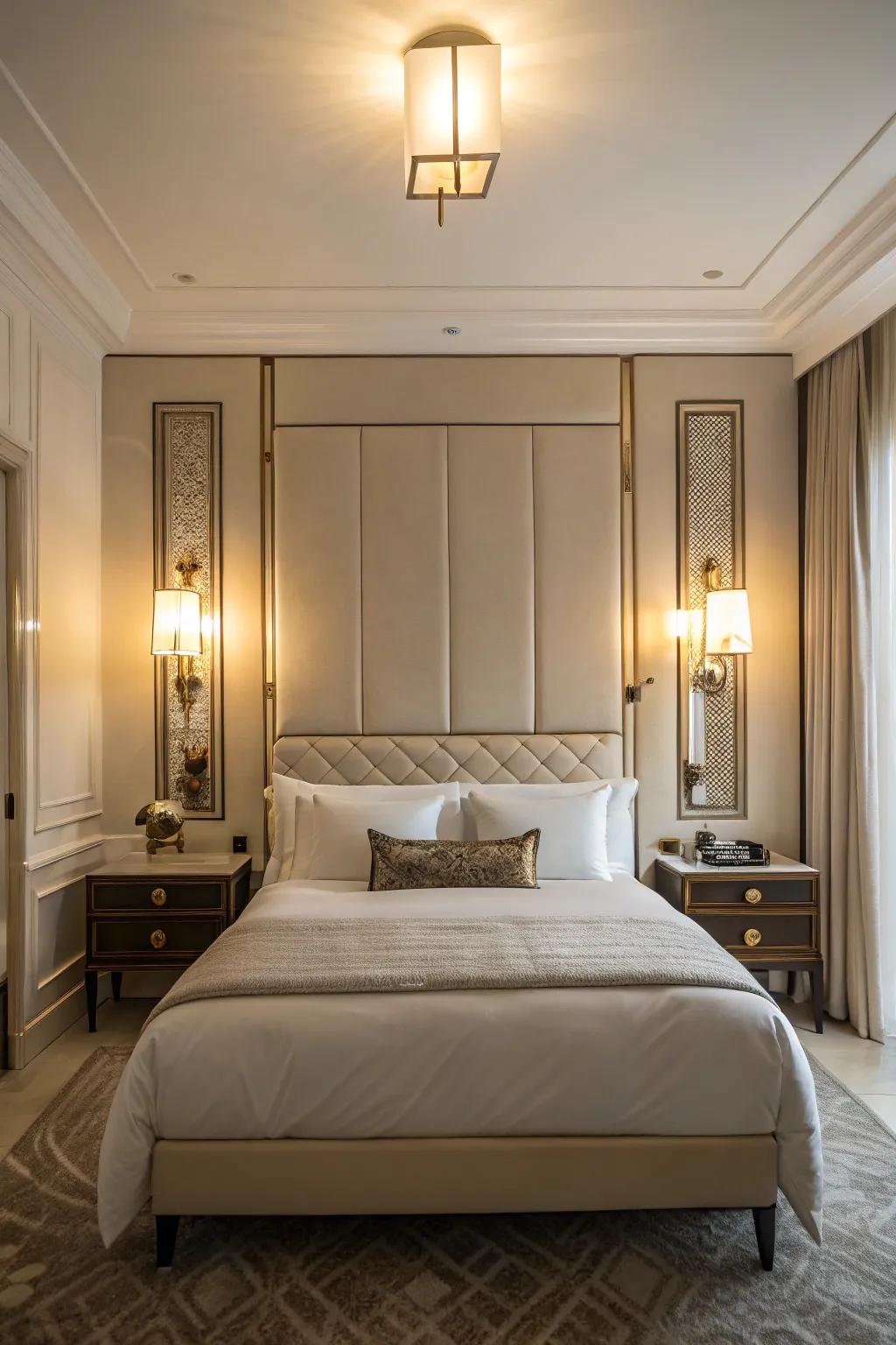 Wall sconces add both design and purpose to the personal space.
