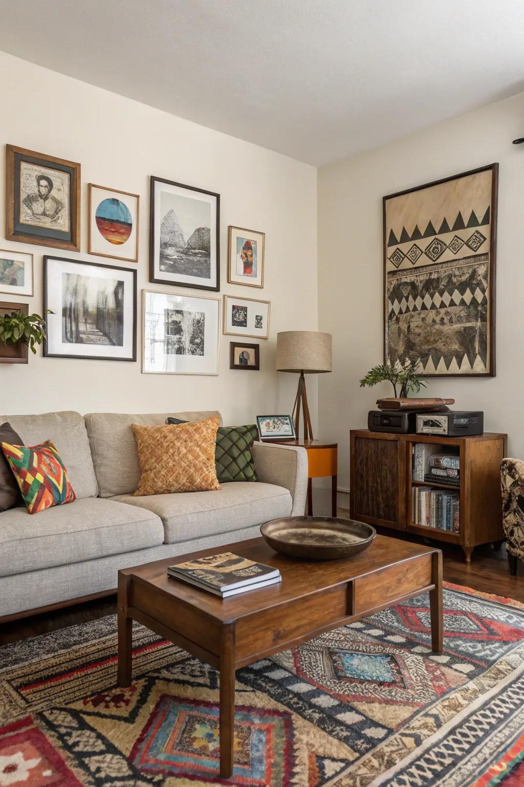 An eclectic integration showcases your unique aesthetic and style.