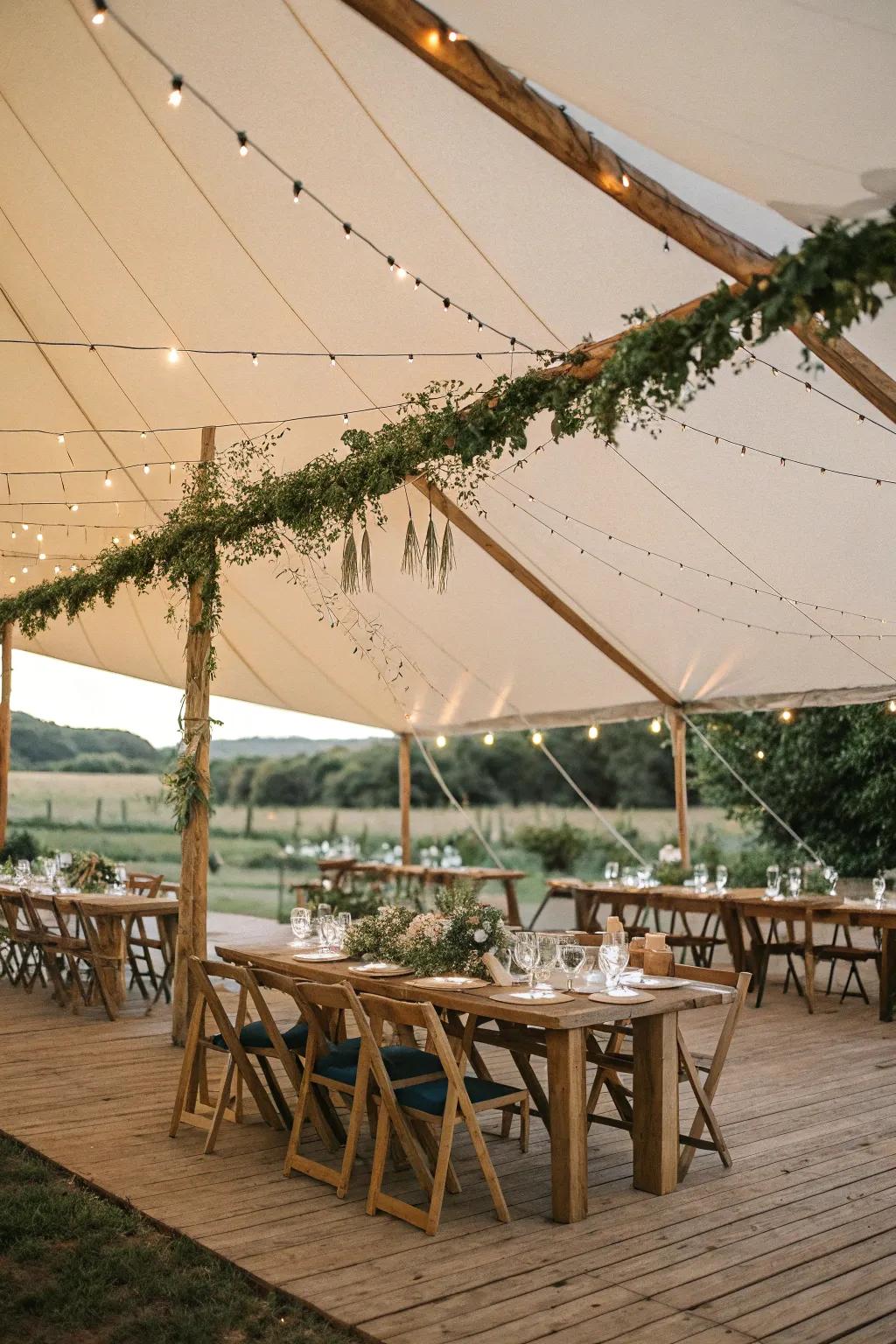 Country elements establish a comfortable and inviting atmosphere.