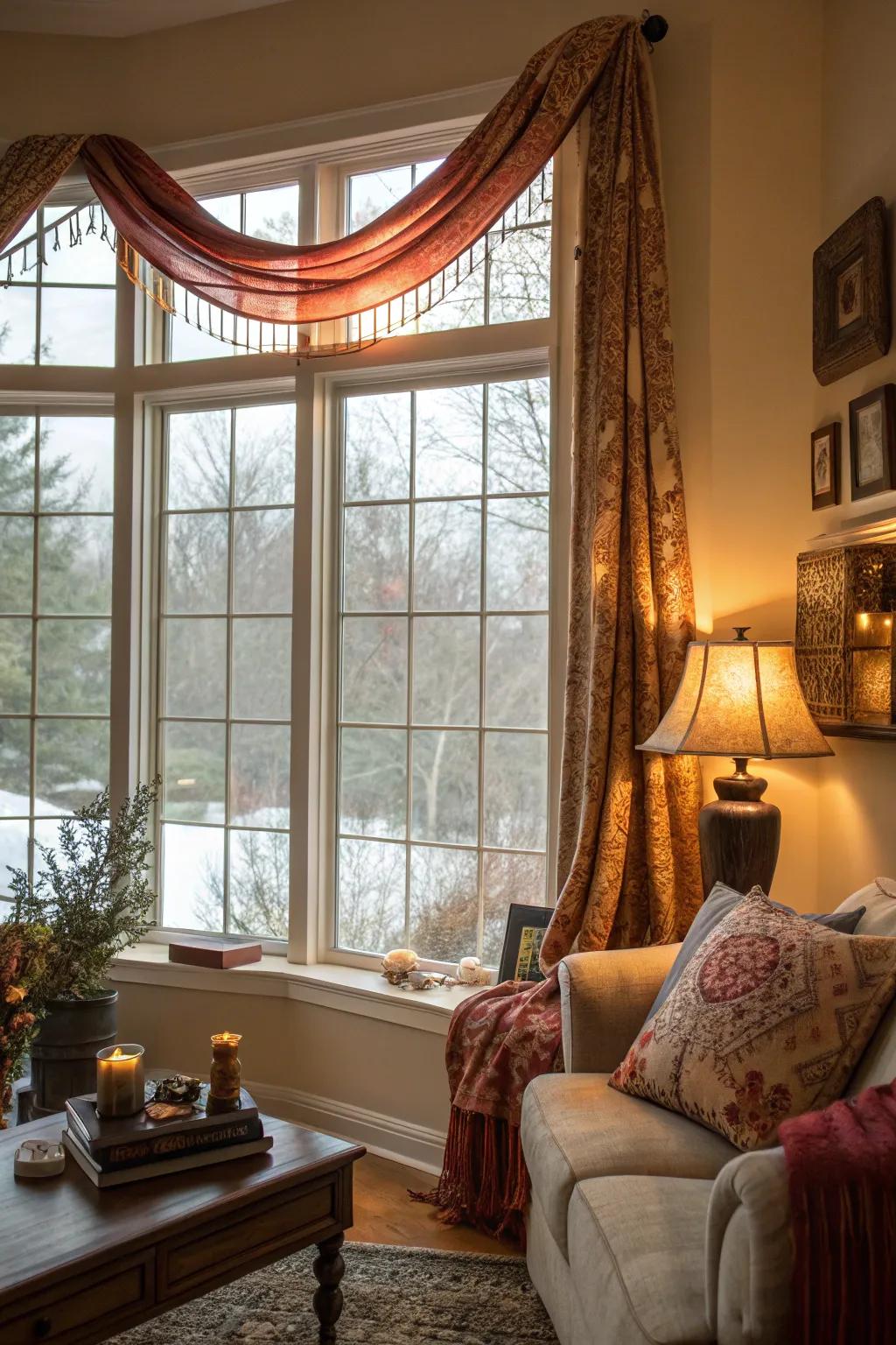 Create a cozy ambiance with warm tones.