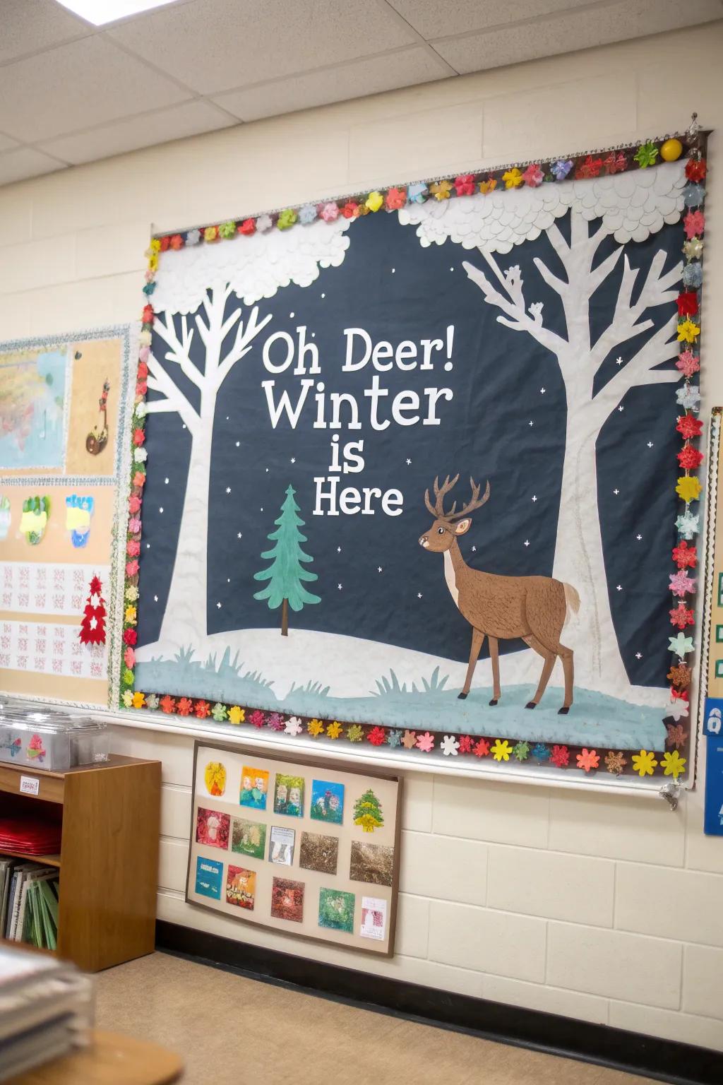 Playful does declare the start of cold season on the bulletin board.