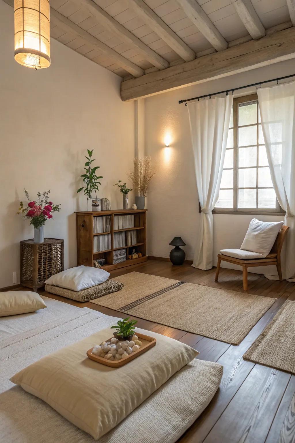 A simple hideaway offers peace and simplicity.