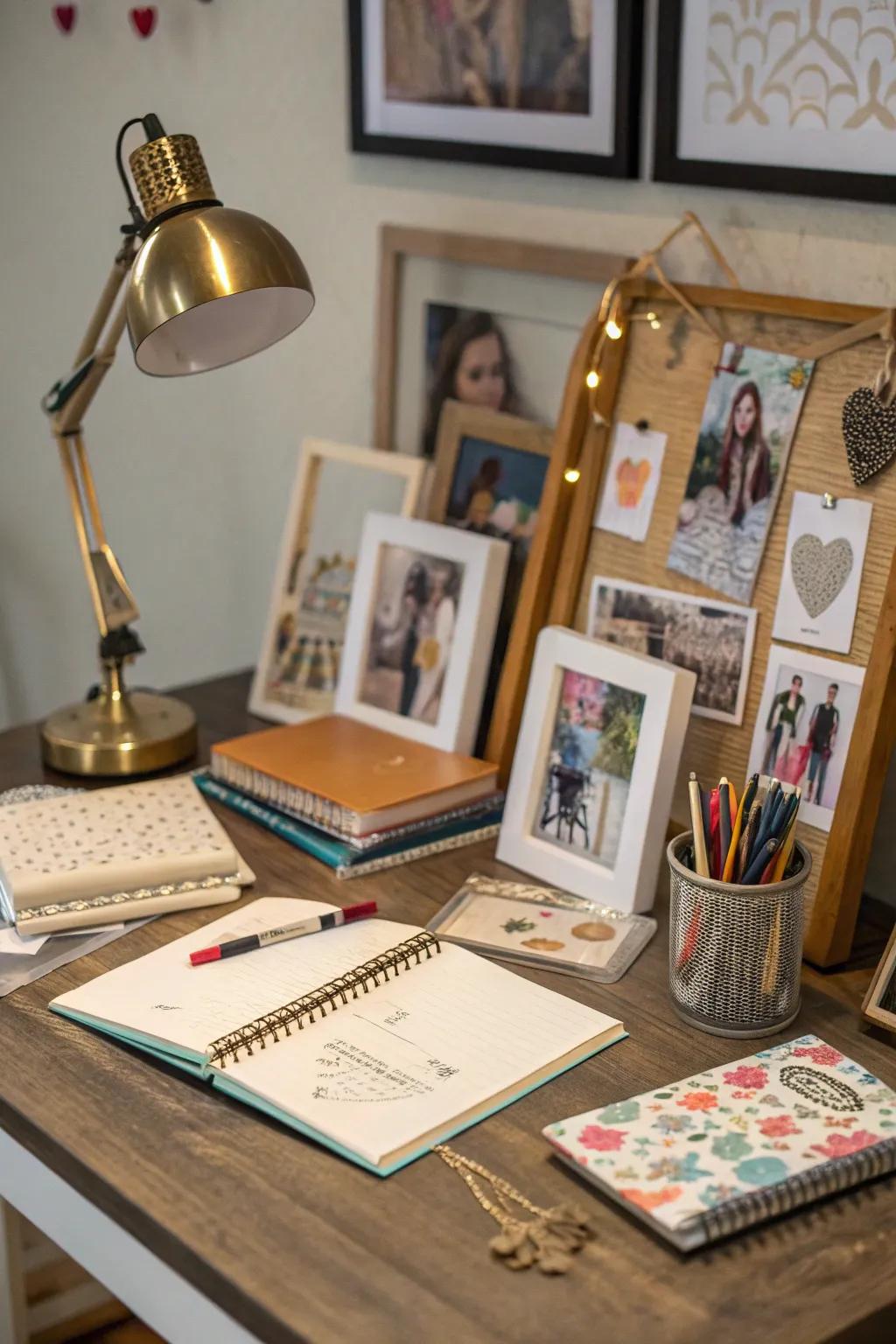 Customize your desk to encourage comfort and creativity.