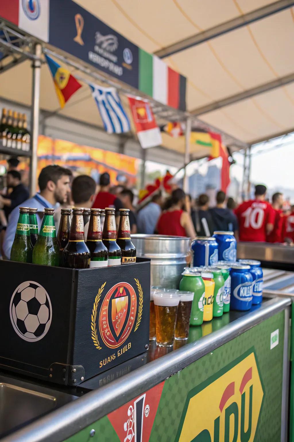 A drinks station that delivers a taste of worldwide flavors.