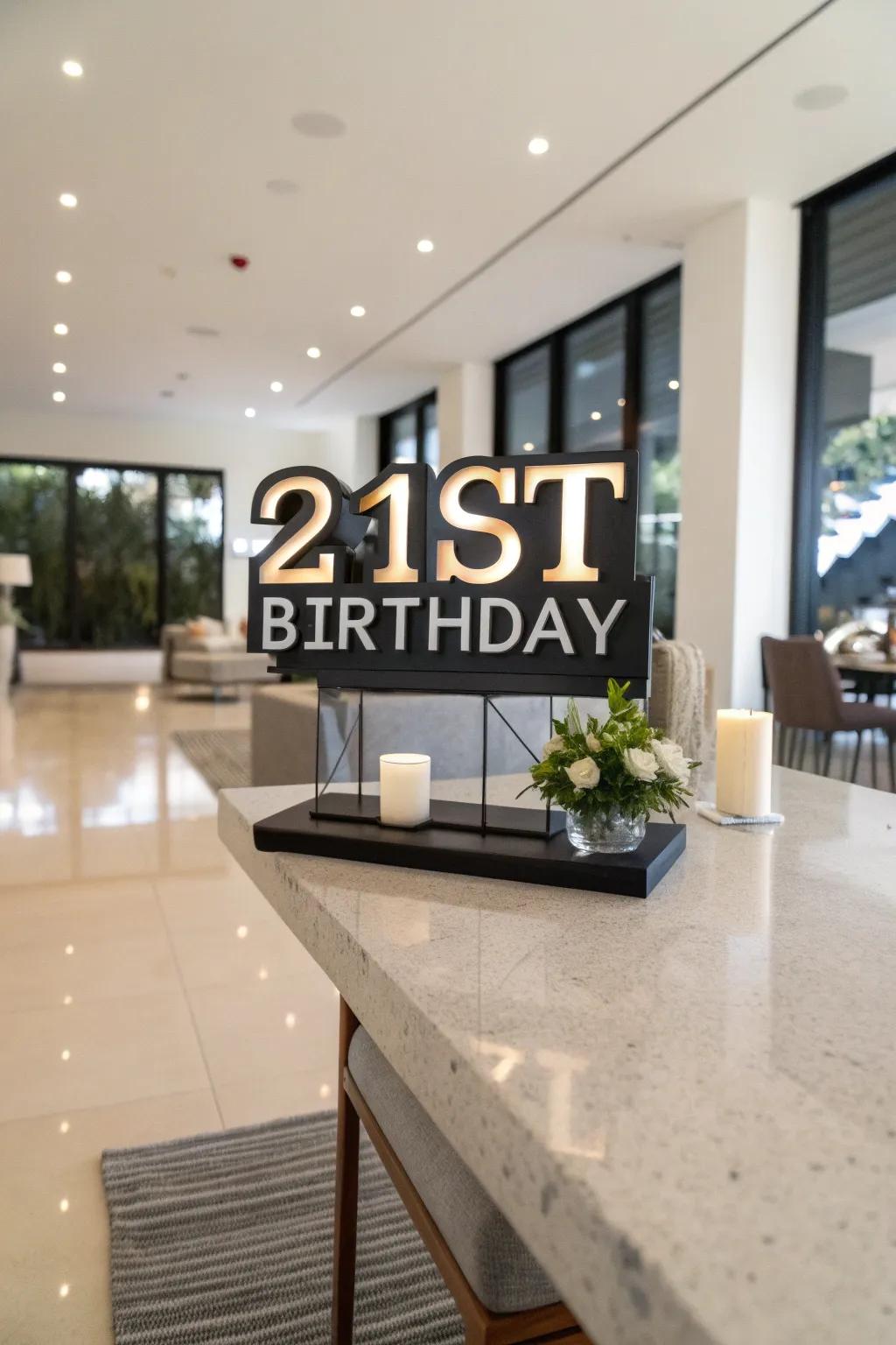 Strong typeface makes your message stand out.