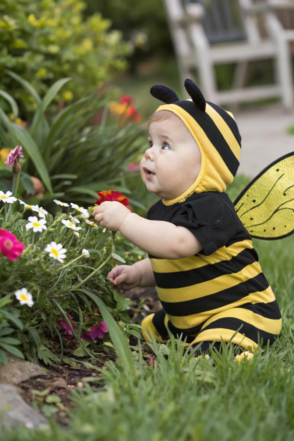 Buzzing with undeniable cuteness, this bumblebee attire is a must-have.