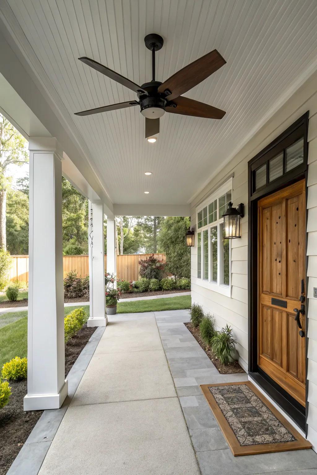 An elegant ventilation system enhancing comfort levels.