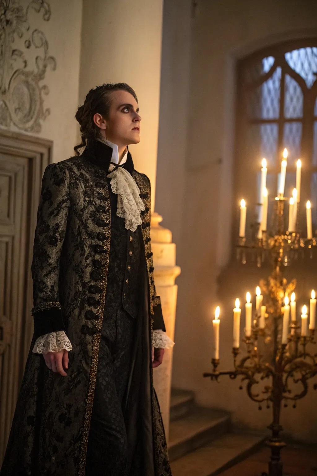 A vampire exhibiting a penchant for Victorian refinement.