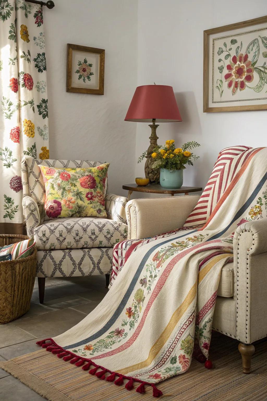 An enjoyable blend of designs contributes visual fascination.