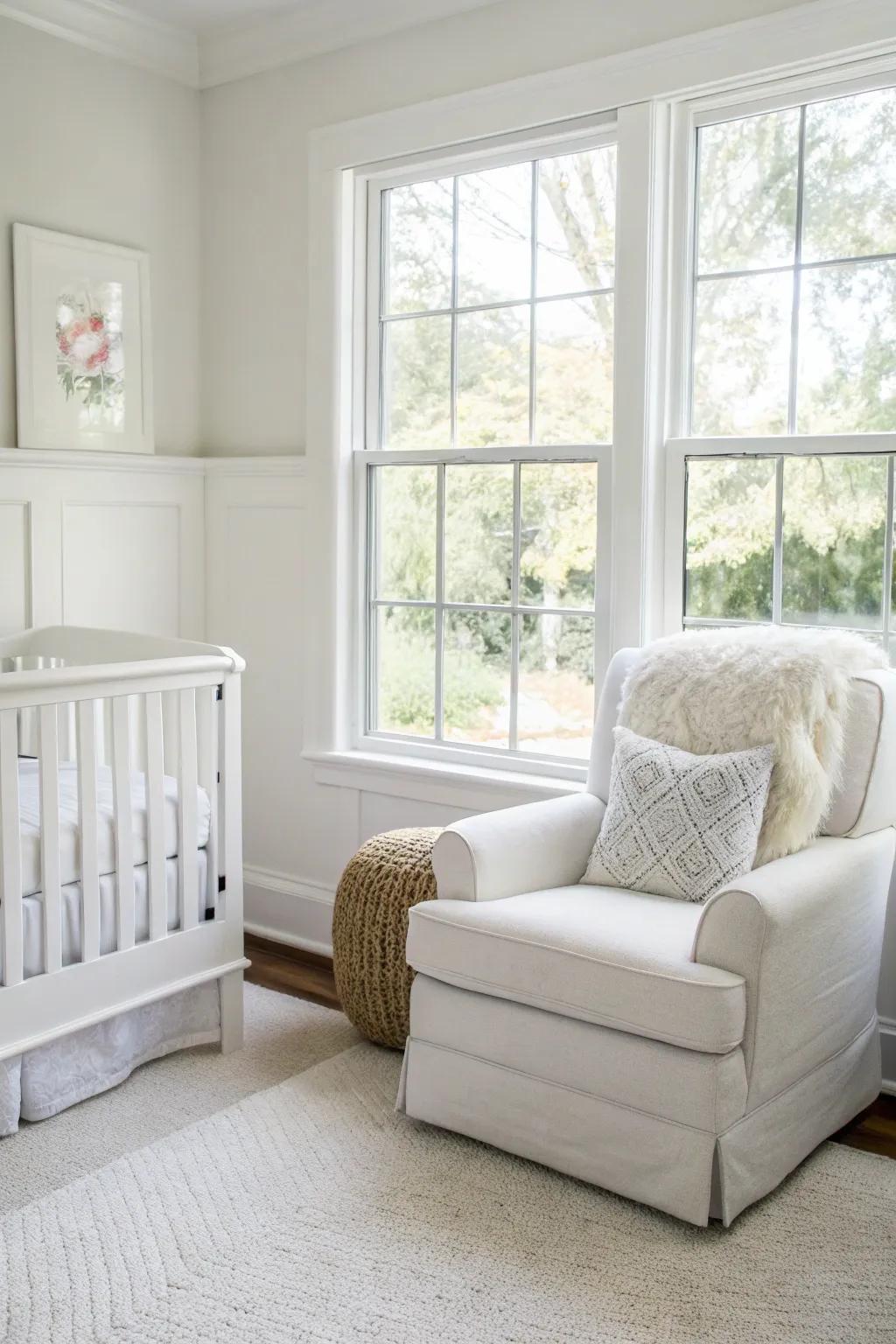 A comfortable sitting space invites comfort and relaxation.
