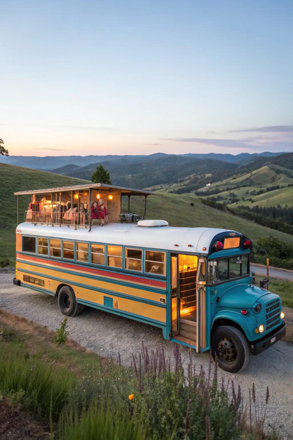 Live life on the road with a creative repurposed transport.