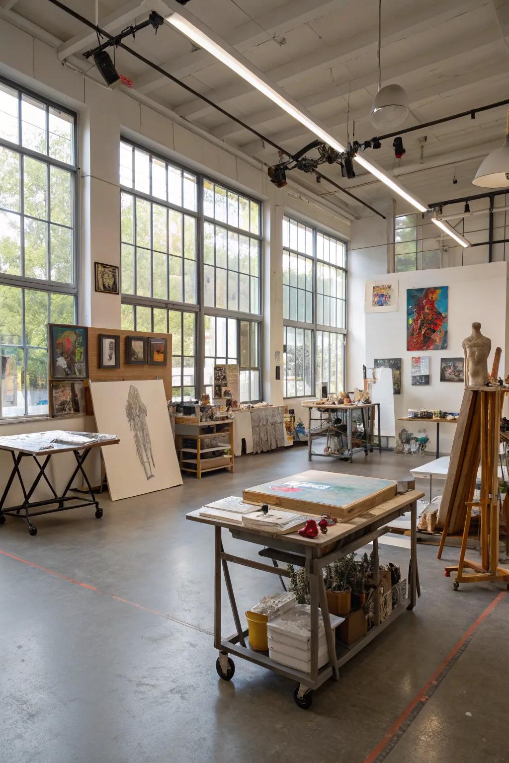 An area that changes with your art.