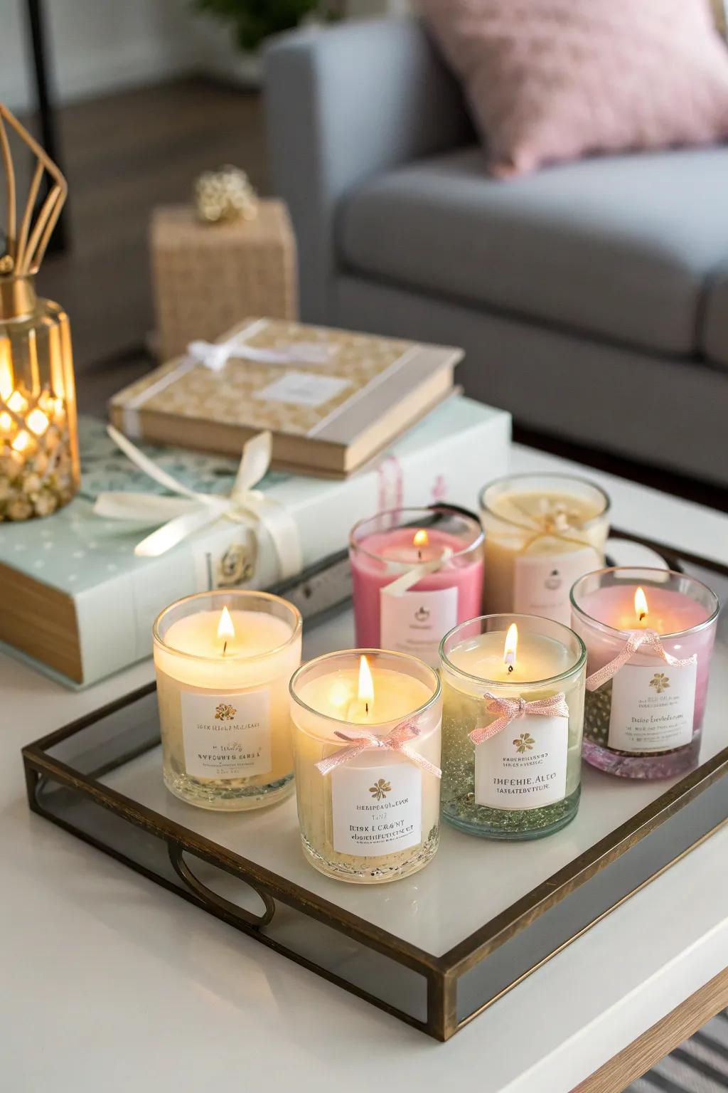 Miniature scented flares offer a component of leisure.