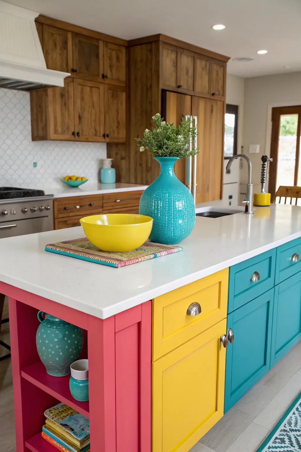 Striking colors bring life to your kitchen's design.