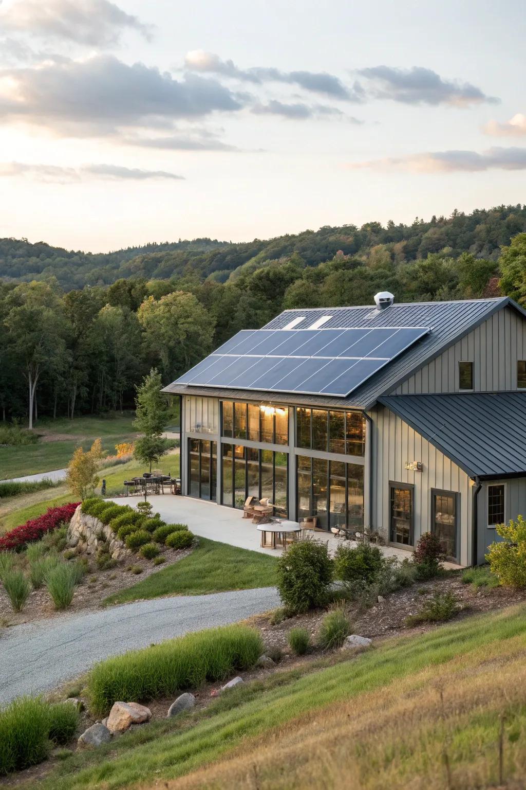 Energy efficiency meets modern design with sustainable features.