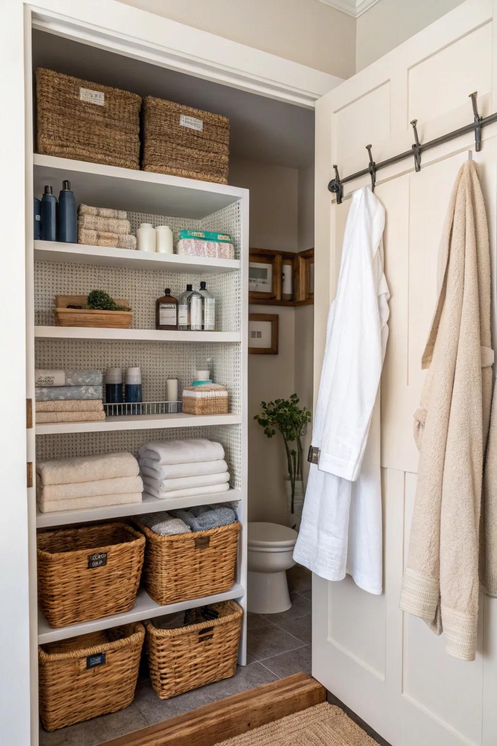 Multi-functional storage attends to diverse needs stylishly.