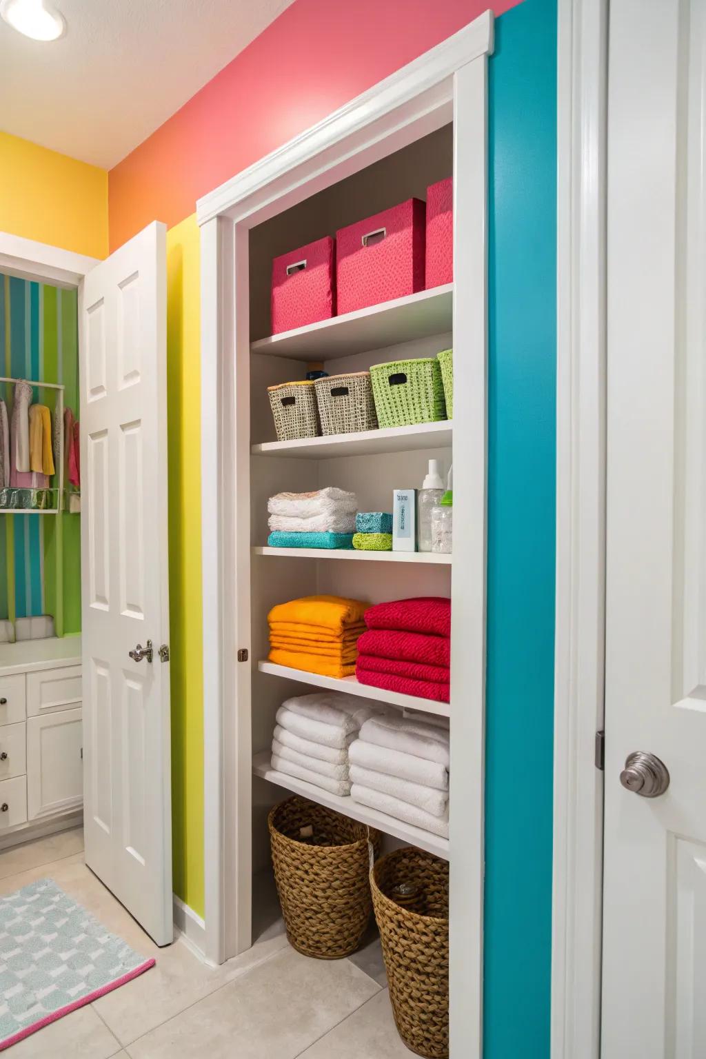 Add a splash of color to brighten your space.