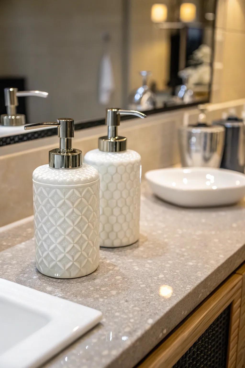 Functionality harmonizes with elegance in sophisticated dispensers.