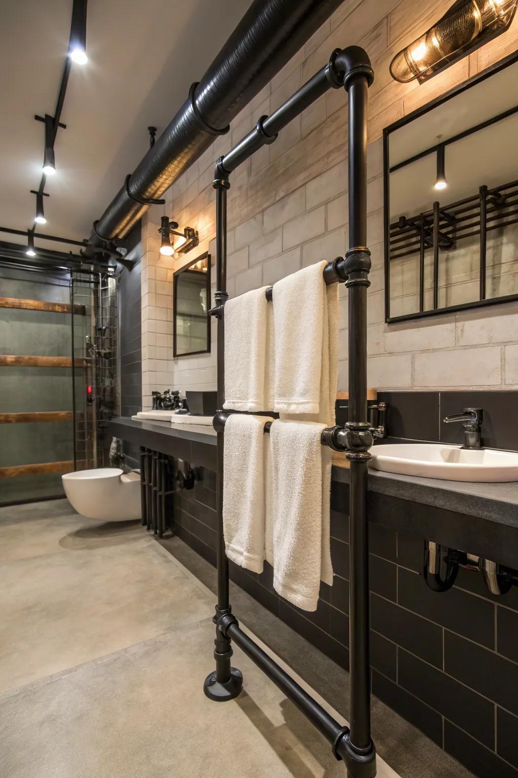 Incorporate a metropolitan edge through artisan piping layouts.